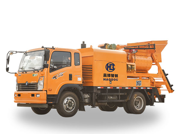 強制式攪拌車載泵